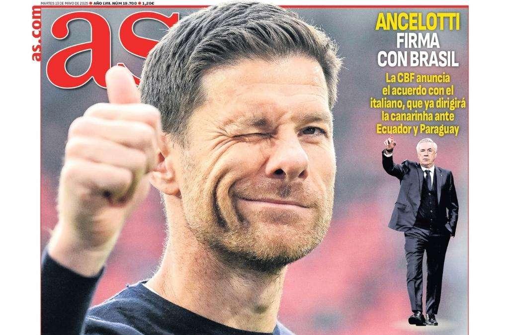 "Con Xabi al Mundial" señala el diario AS en portada 