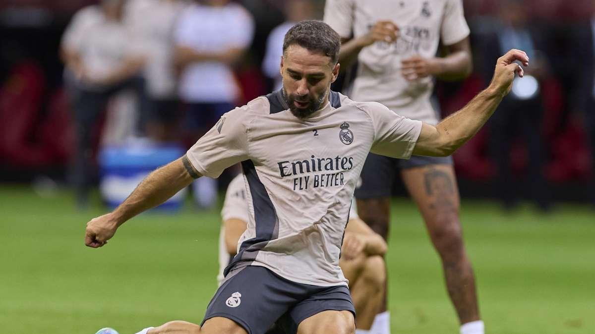 Caos en el lateral del Real Madrid: Carvajal expulsado y Trent lesionado