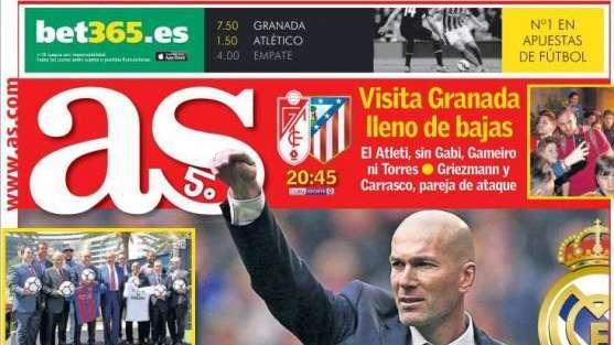 PORTADA - As: "Zidane 50 victorias"