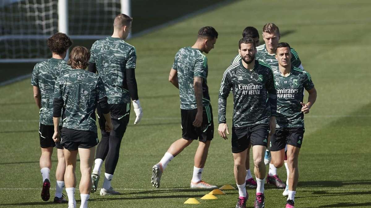 Las mejores imágenes del último entrenamiento del Real Madrid antes de recibir al Liverpool en Champions