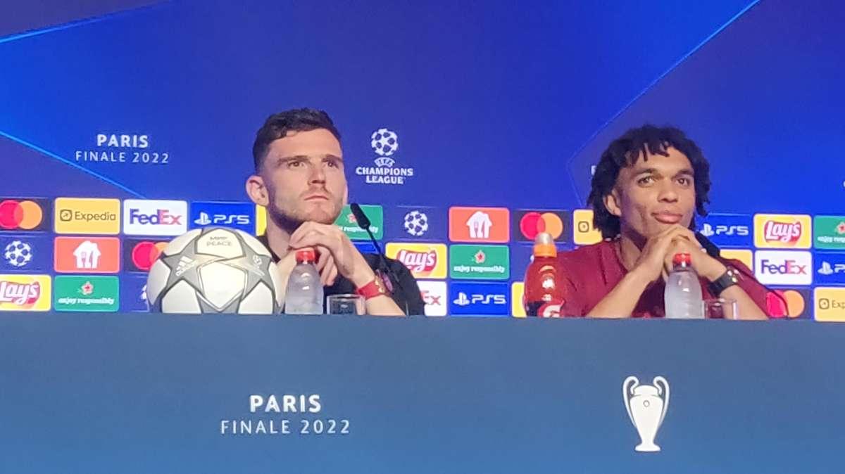 Alexander-Arnold y Robertson, en rueda de prensa: "El partido de Kiev está en el pasado"