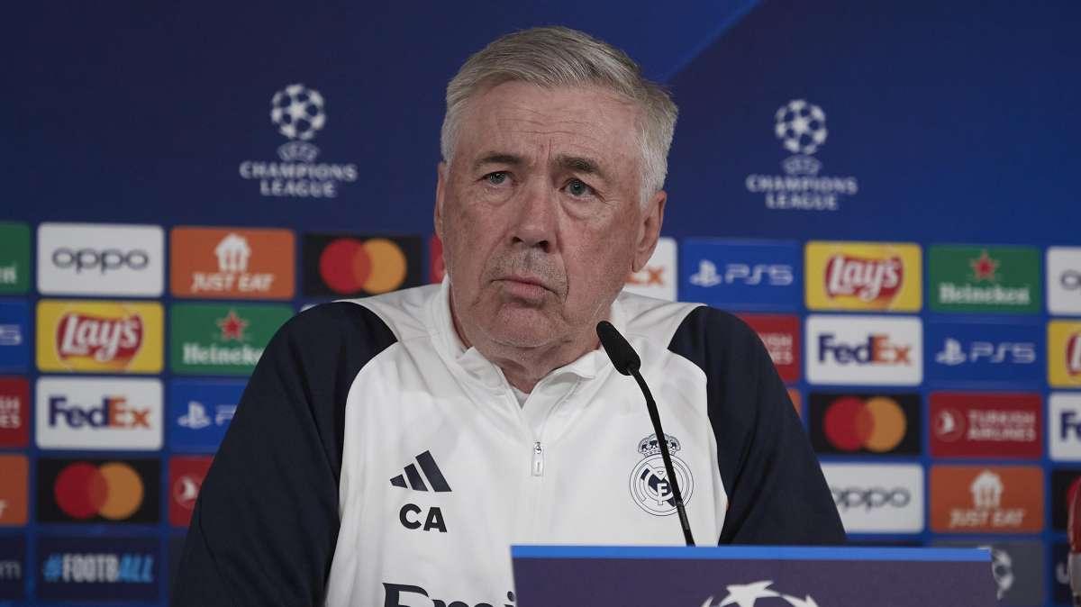 Carlo Ancelotti, en directo en rueda de prensa: "¿Mbappé? Si no hay riesgo, jugará desde el minuto 1"