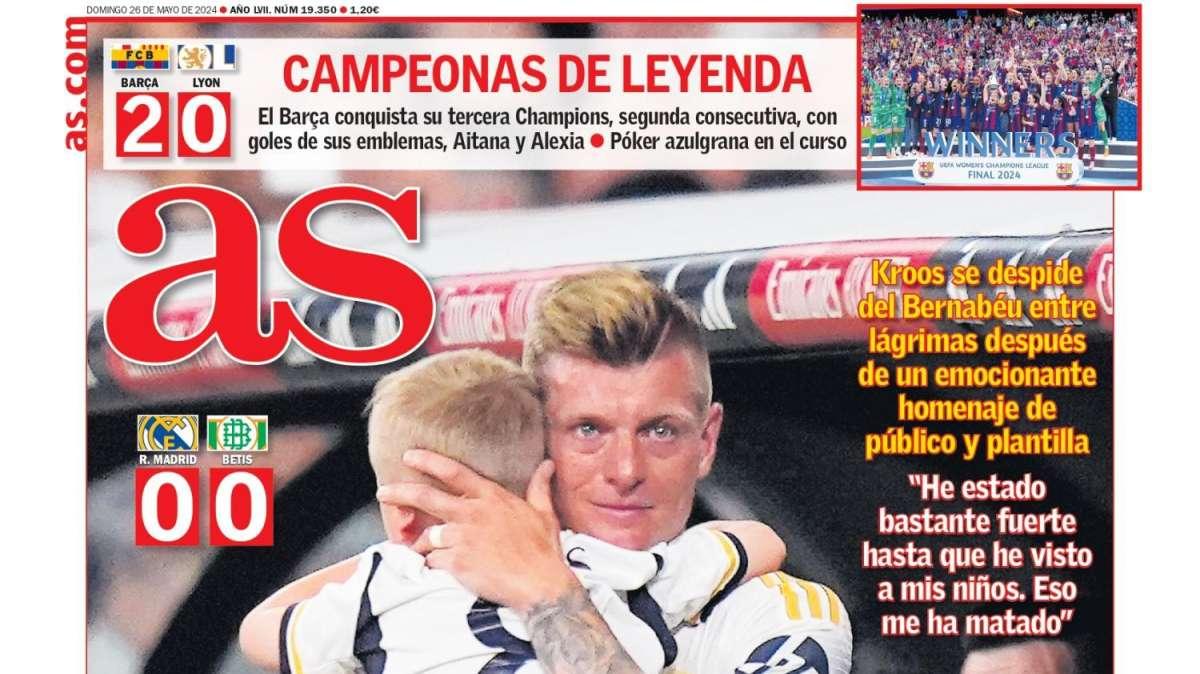 PORTADA | AS: "El último abrazo"