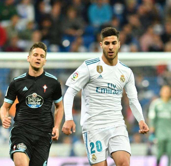 Marco Asensio sigue ejercitándose para volver cuanto antes