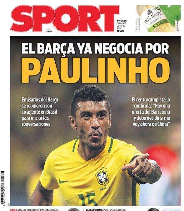 Sport - "El Barça ya negocia por Paulinho"