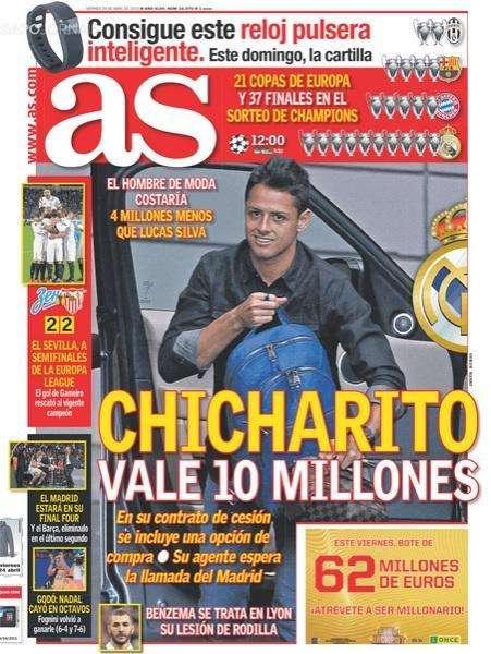 Portada AS: Chicharito vale 10 millones