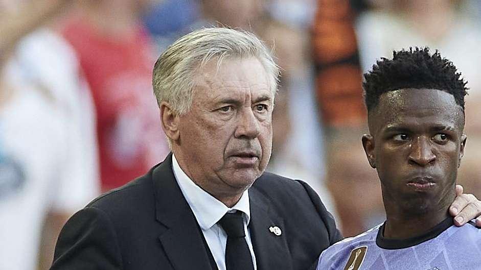 Ancelotti sale en defensa de Vinicius: "Me da rabia"