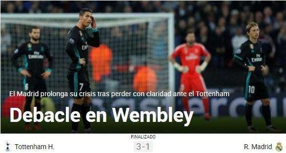 Marca - Dele Alli hunde más al Madrid: "Debacle en Wembley"