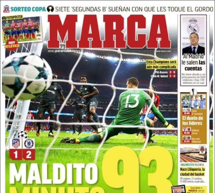 PORTADA - Marca destaca la buena gestión de Florentino: "Al Madrid le salen las cuentas"