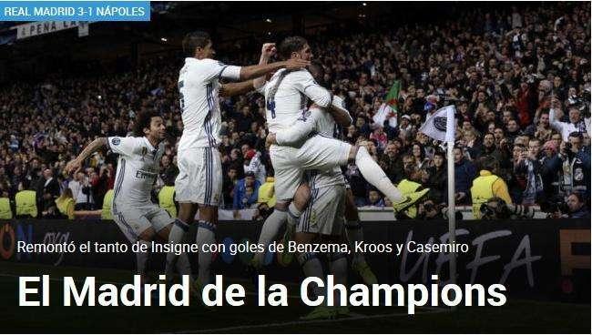 FOTO - Marca: "El Madrid de la Champions"