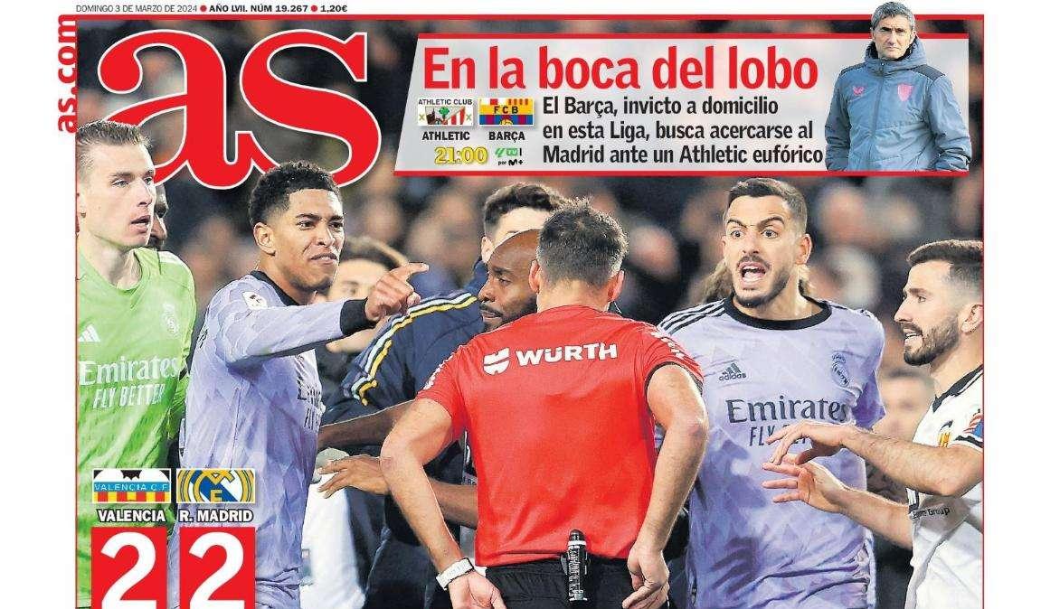 PORTADA | AS: "Escándalo de campeonato"