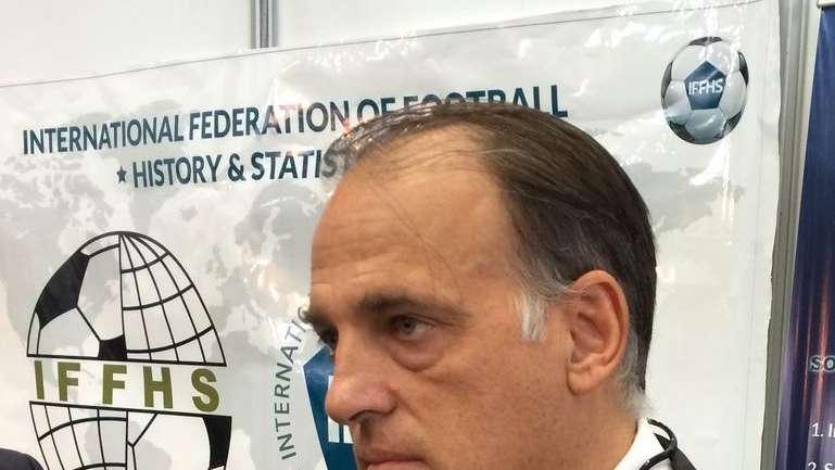 Tebas elogia al Real Madrid tras la Decimocuarta: sus palabras