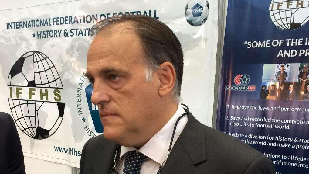 Tebas da la razón al Real Madrid con el sorteo de la Champions League 