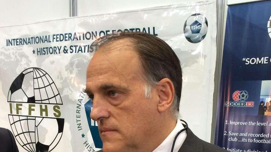 Así responde Tebas al posible cambio de fecha del Real Madrid - Osasuna