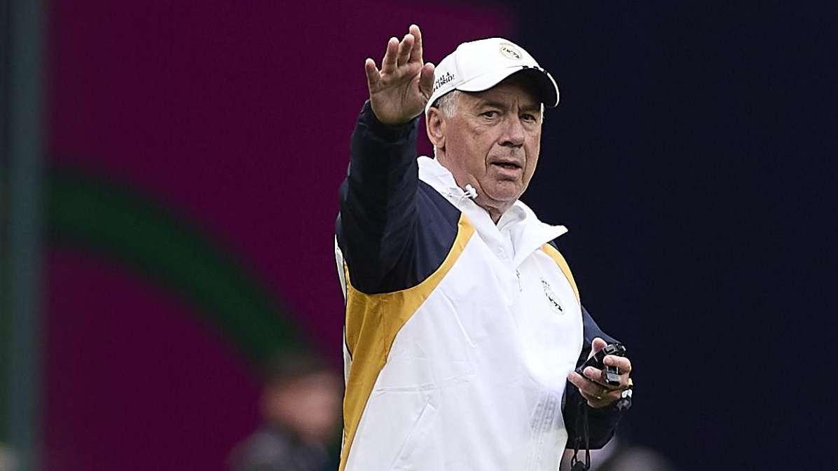 Último entrenamiento antes de recibir a Las Palmas y comparecencia de Ancelotti