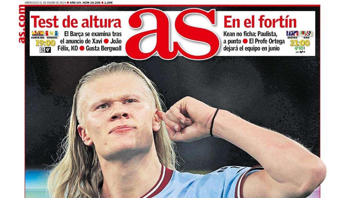 PORTADA | AS: "Haaland lo tiene claro"