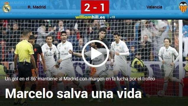 FOTO - MARCA: "Marcelo salva una vida"
