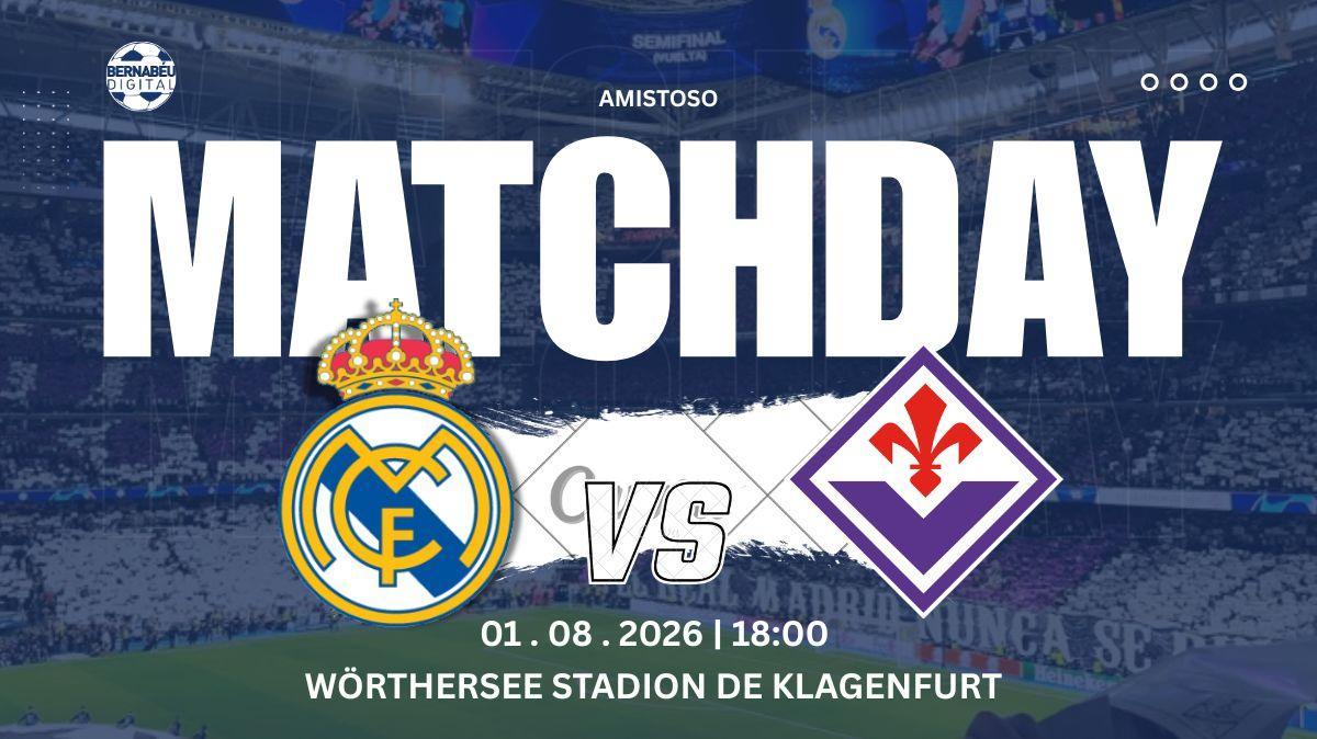 Real Madrid - Fiorentina | Sigue aquí la previa del partido