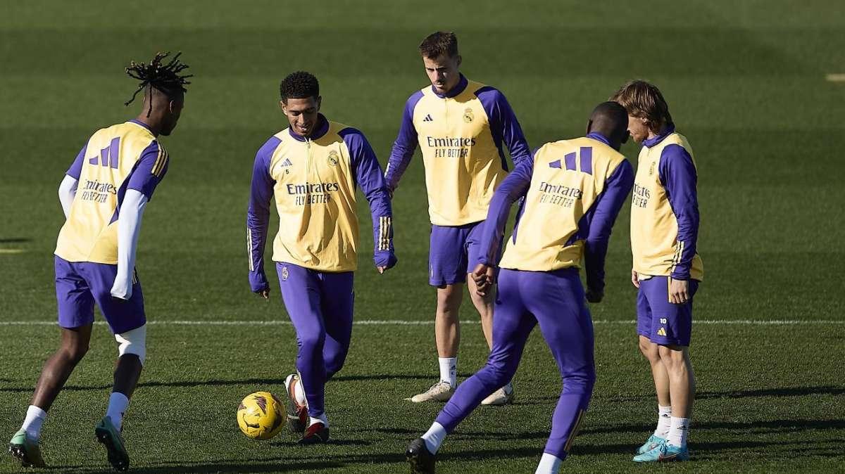 Ancelotti recupera a Lucas, y Militao sorprende en el último entrenamiento del Real Madrid