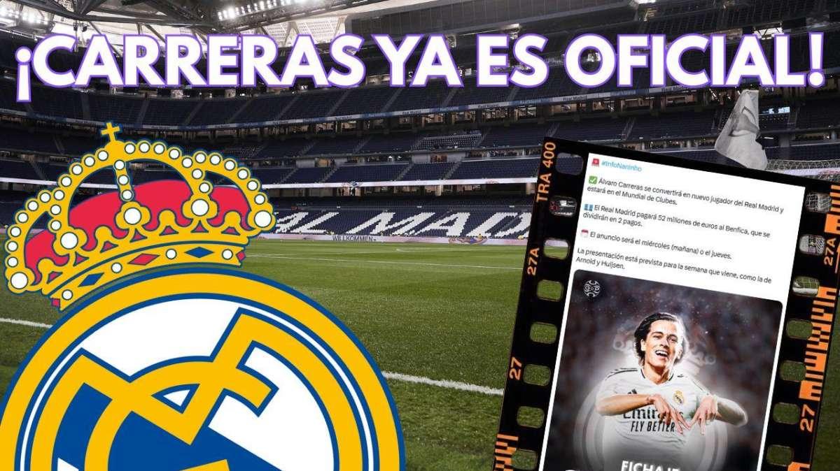 ¡OFICIAL! Álvaro Carreras ya es jugador del Real Madrid