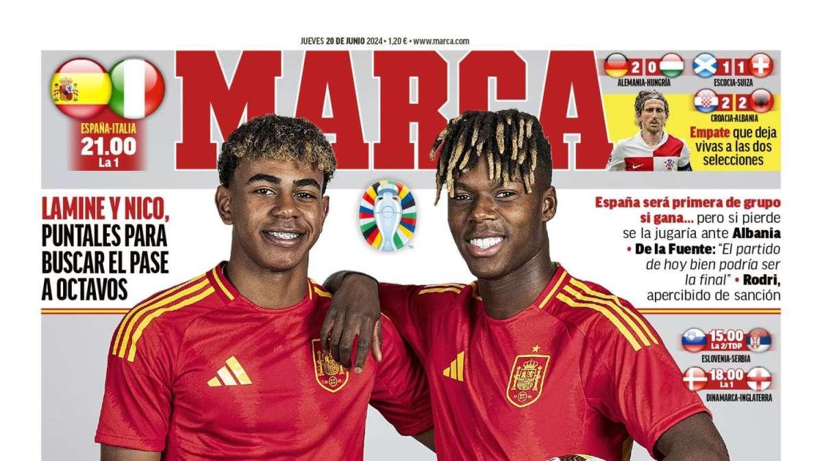 PORTADA | Marca: "Leny Yoro, pendiente de Nacho"