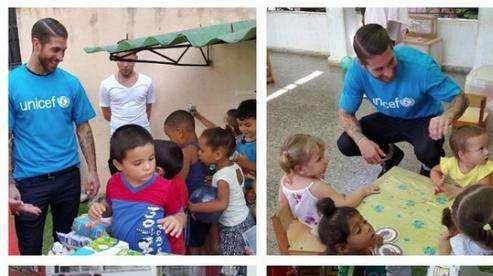 Ramos muestra su solidaridad en Cuba con UNICEF