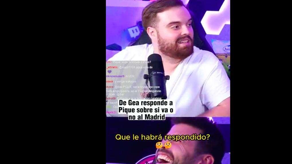 Ibai alucina con la respuesta de De Gea a Piqué sobre si irá al Real Madrid: "No me j*das"