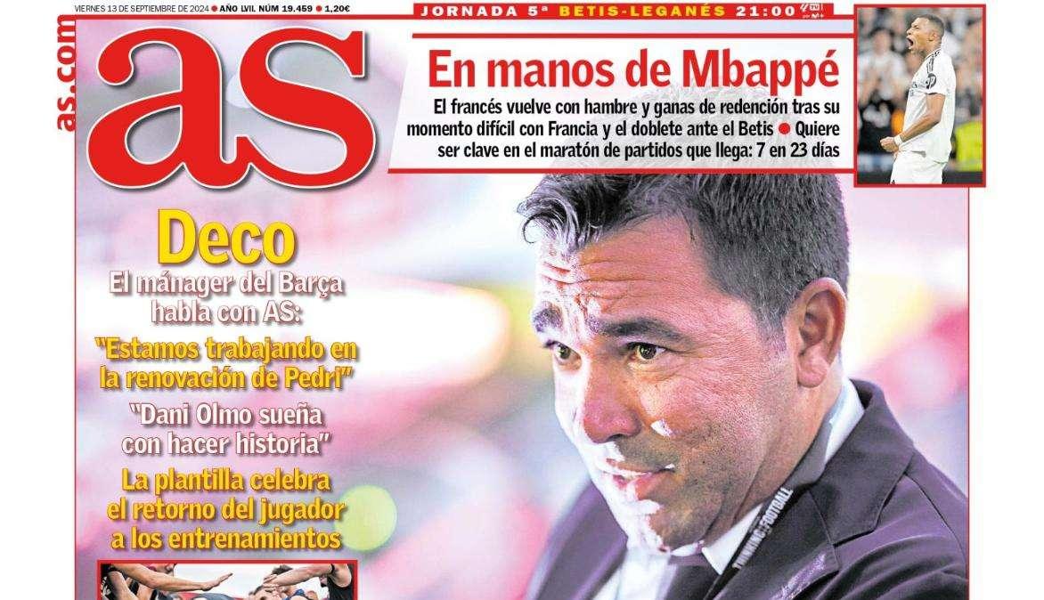 PORTADA | AS: "El Madrid golea al Barça"