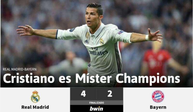 AS: "Cristiano es míster Champions"