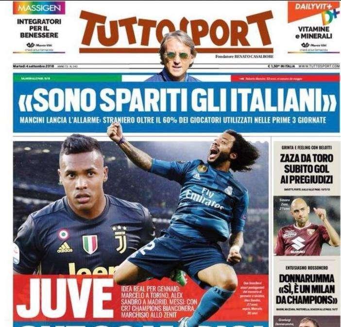 Tuttosport - Marcelo a la Juventus y Alex Sandro al Real Madrid
