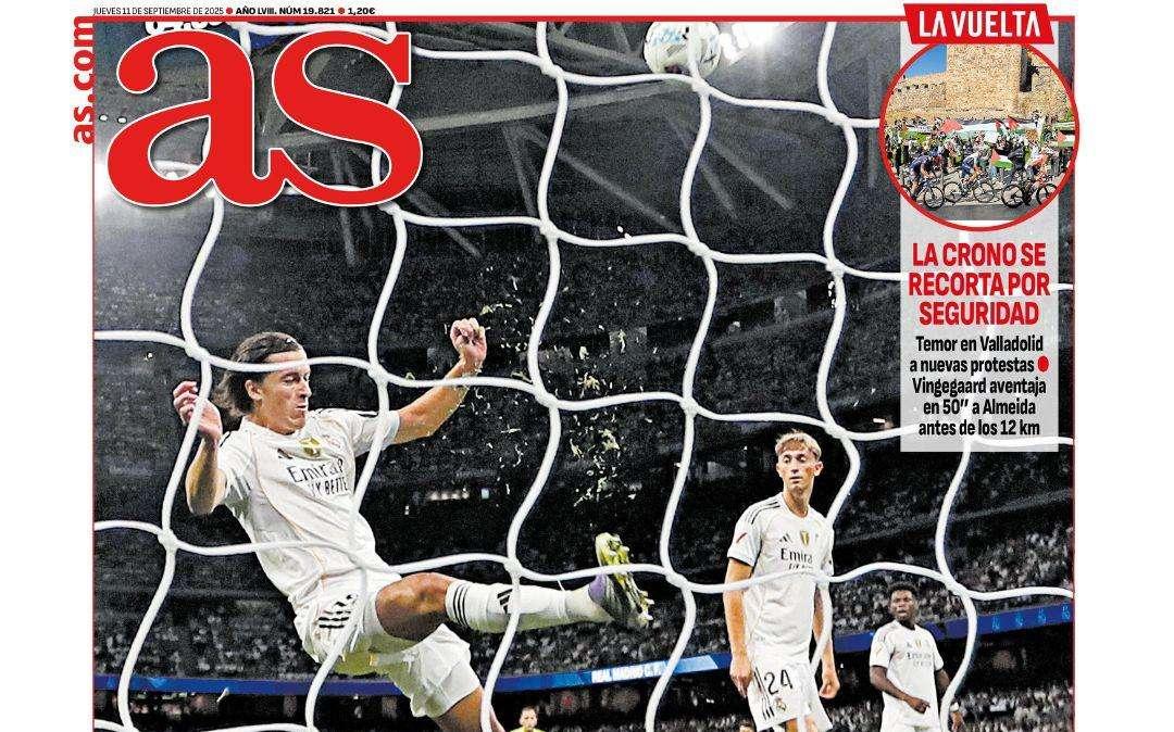 La defensa del Real Madrid protagoniza la portada de AS