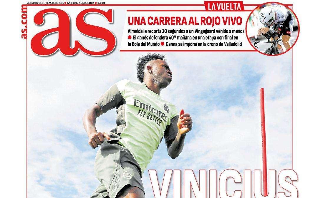 AS advierte en su portada: "Vinicius al 100%"