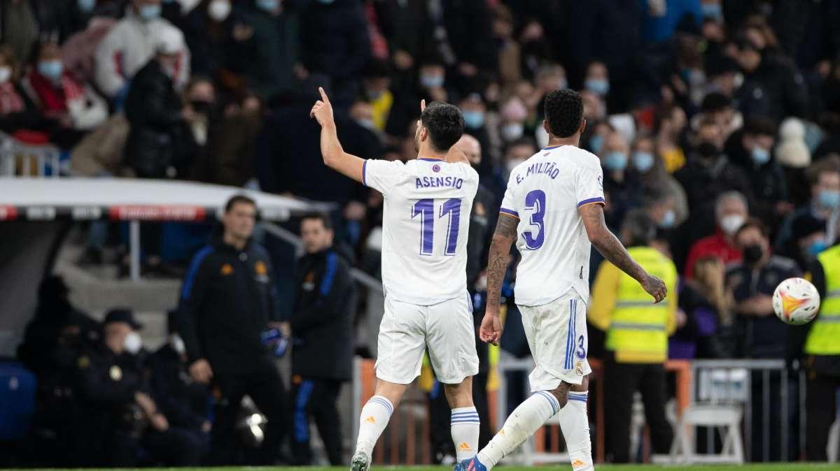Asensio iguala su mejor registro goleador con el Real Madrid en Liga