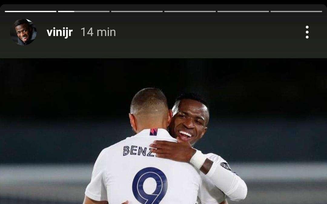 FOTO - Vinicius y Benzema acaban con las especulaciones con un abrazo