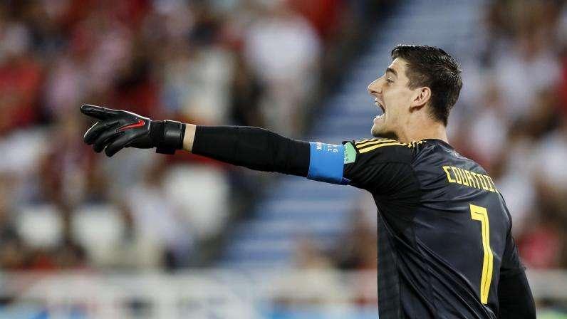 Courtois: "Puede que no sea el mejor portero con los pies"