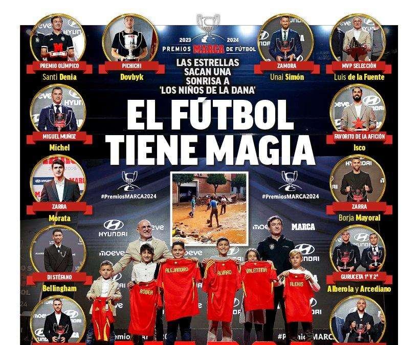 Marca destaca su gala del deporte: "El fútbol tiene magia"