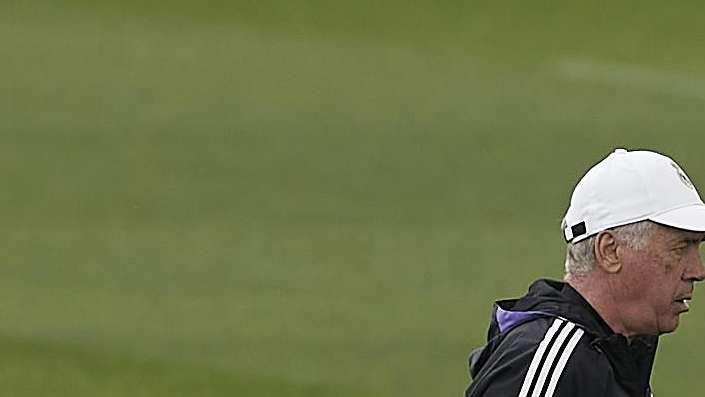 Penúltimo entrenamiento de Ancelotti al frente del Real Madrid
