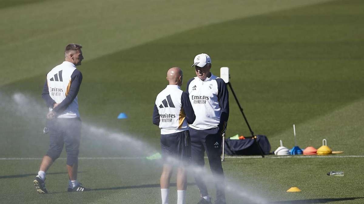 Entrenamiento en Valdebebas y partido de Euroliga en el Real Madrid