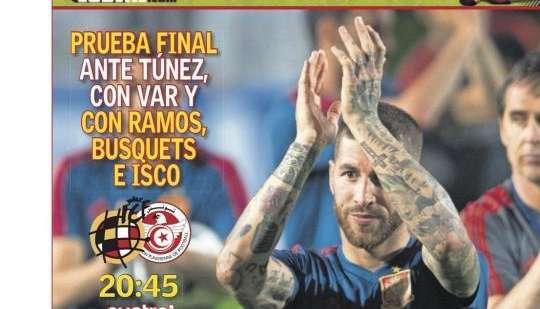 PORTADA - As avisa del 'Ensayo general' de la Selección y de las intenciones de Neymar