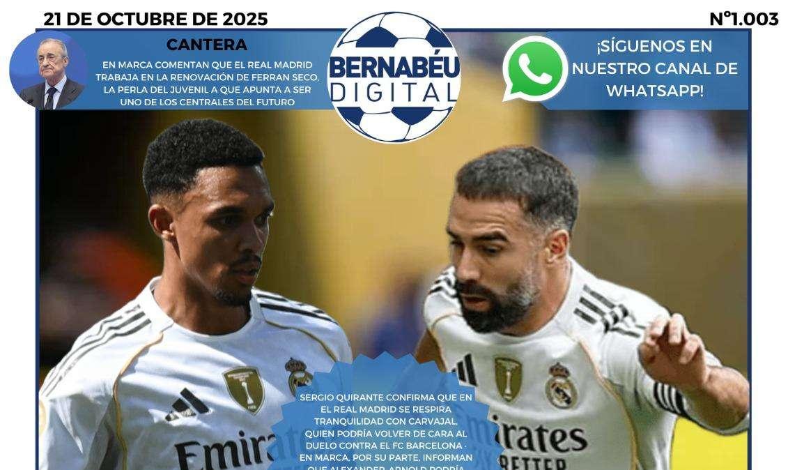 El regreso de Carvajal y Alexander-Arnold, en la portada BD