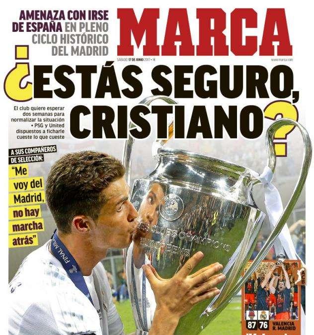 PORTADA - Marca: "¿Estás seguro, Cristiano?"