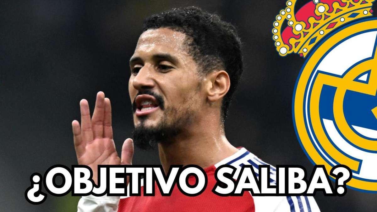 Si es por Florentino, Saliba será el sustituto de Rüdiger en el Real Madrid