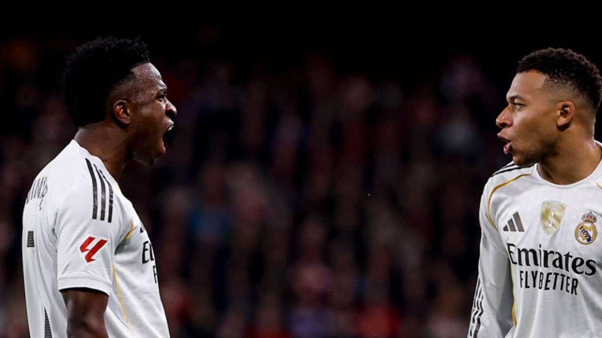 Vinicius: el abrazo con Xabi y su mensaje al final del partido en Bilbao
