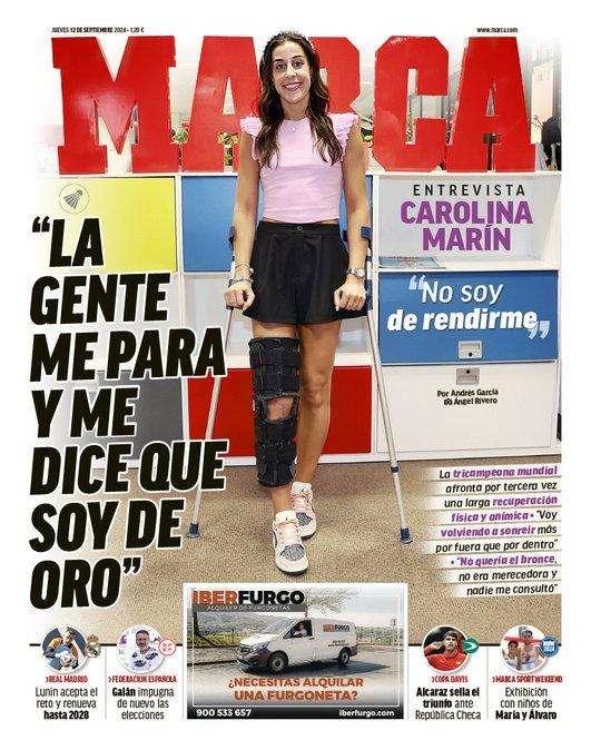 PORTADA | Marca: "Lunin acepta el reto y renueva hasta 2028"