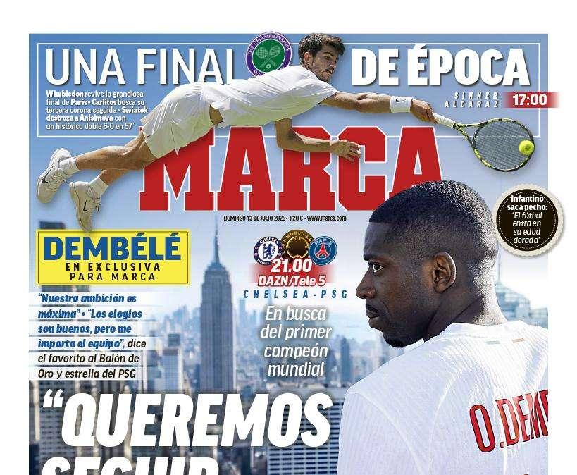 "El Liverpool asume el adiós de Konaté", en la portada de Marca