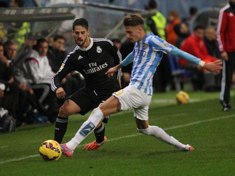 GOL DEL MÁLAGA - Real Madrid 2-1 Málaga. Juanpi acorta distancias