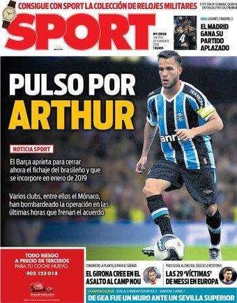 PORTADA - Sport: "El Madrid gana su partido aplazado"