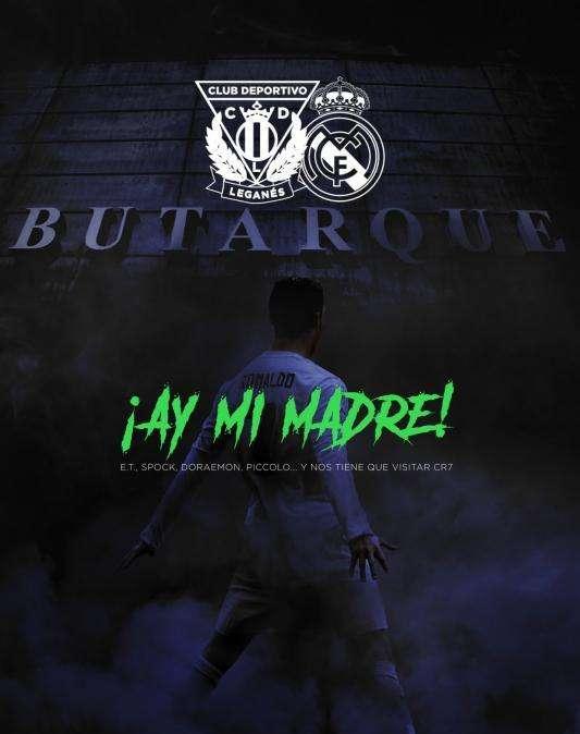 FOTO - El Leganés se rinde ante Cristiano en el cartel promocional del partido