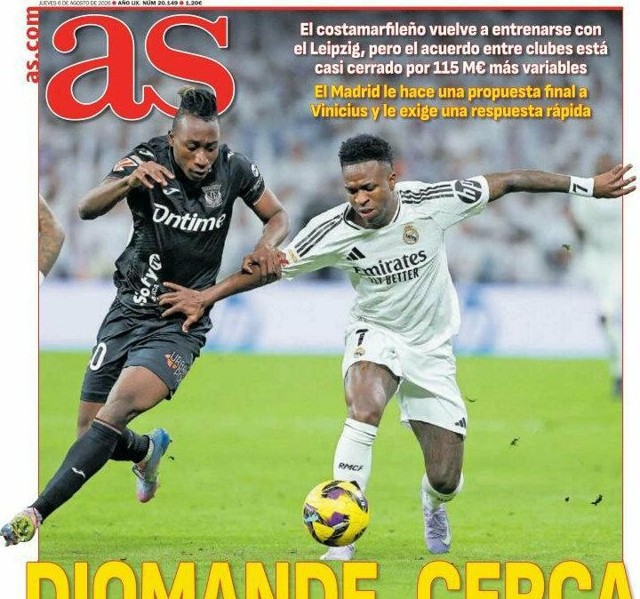 Yan Diomande y Julián Álvarez ocupan las principales portadas
