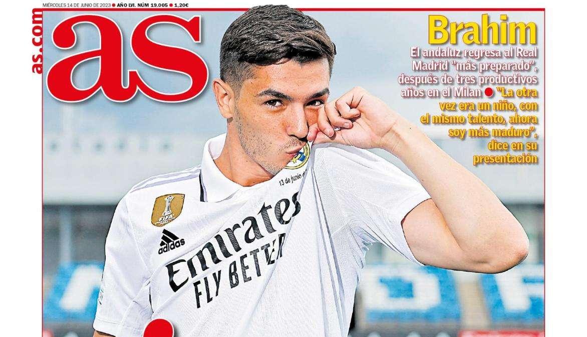 PORTADA | As, con Brahim: "Vuelvo para triunfar"
